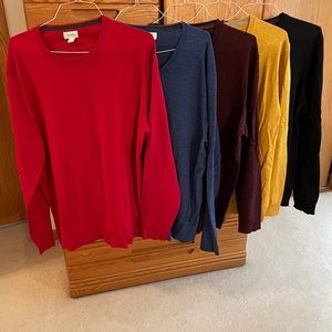 Old Navy men’s lightweight sweaters 5 colors blue red gold black maroon Size XXL